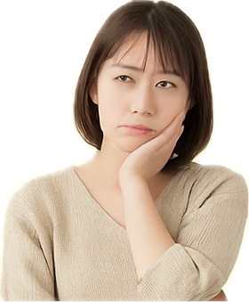 困っている女性